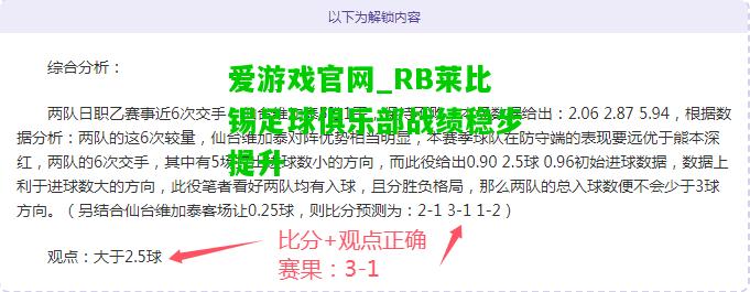 RB莱比锡足球俱乐部战绩稳步提升